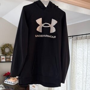 Under Armour Black and White Logo Hoodie Men’s 2XLT